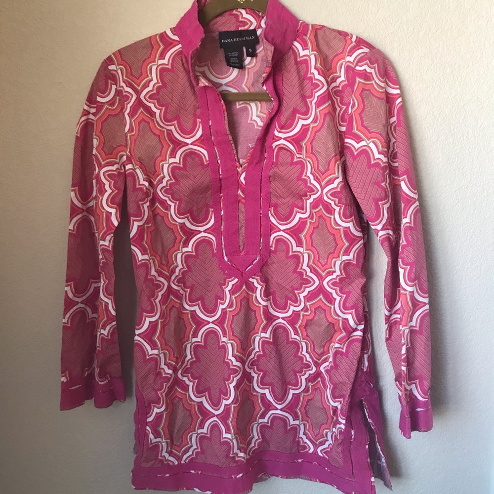 Dana Buchman V Neck Tunic Size Small